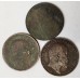 GREAT BRITAIN UK 1910 . ONE 1 PENNY . THREE 3 COINS